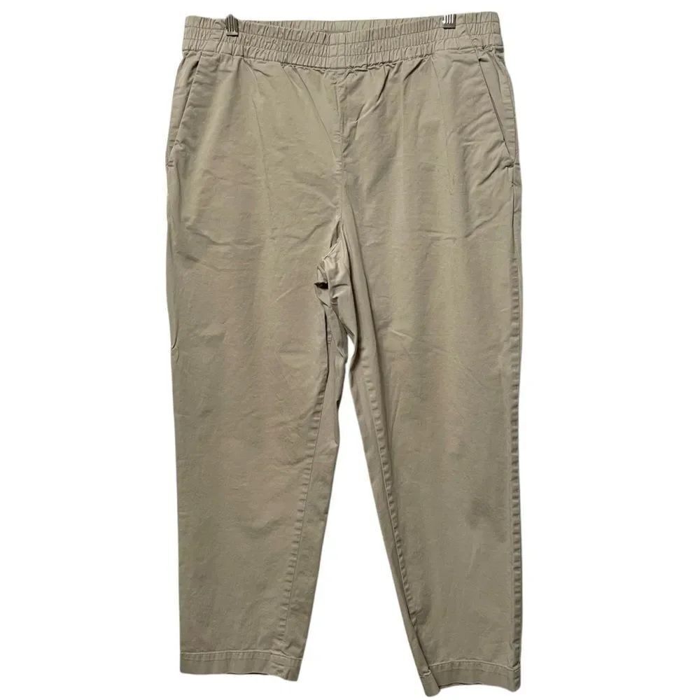 EVERLANE Easy Chinos Relaxed Fit Elastic Waist Pants 12